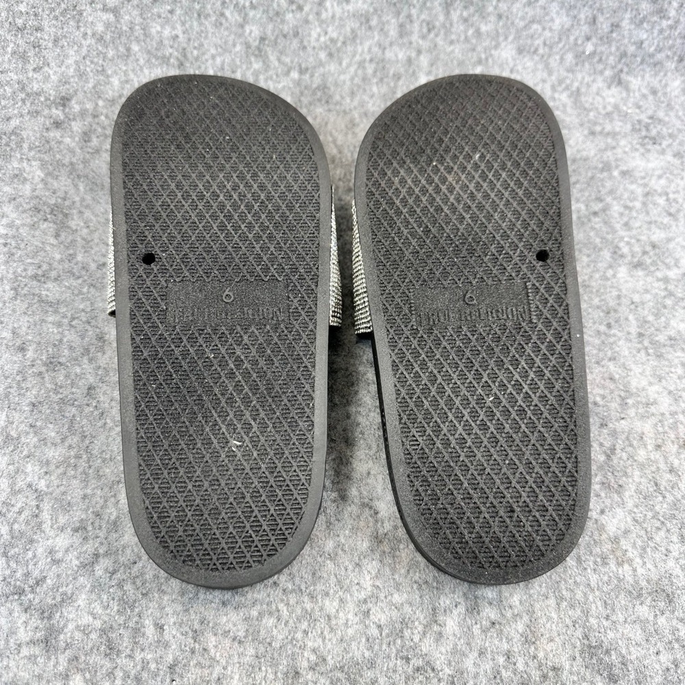 True Religion Meyer Pool Slides Womens Black Logo Sandals Slip On Size 6 - Picture 12 of 14